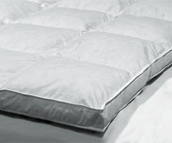 Double Layer Baffle Box Featherbed for Queen Size