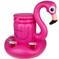 Pink Flamingo Inflatable Cooler