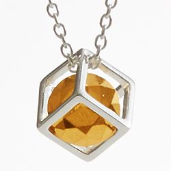 Personalized 1st Anniversary Gold Nugget Necklace