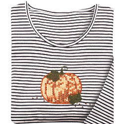 Twinkling Pumpkin Striped Top