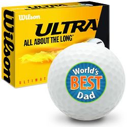 World's Best Dad Achievement Ultra Ultimate Distance Golf Balls