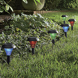 Color-Changing Solar Path Lights