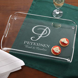Family Monogram Personalized Serving Tray