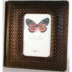 Leather Framed Front Expandable Photo Album