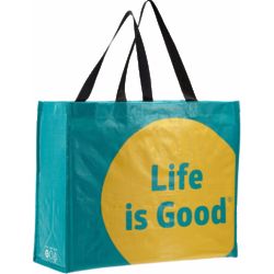 Life Is Good Teal Recycled Tote