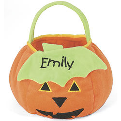 Personalized Kid's Pumpkin Treat Bag