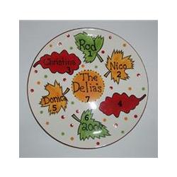 Falling Leaves Personalized Platter