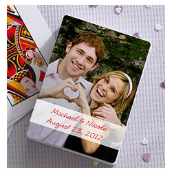 Personalized Wedding Photo Playing Cards