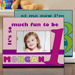 Happy Birthday To Me Kid's Personalized Photo Frame