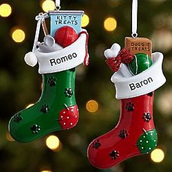 Paw-fect Pet Stocking Personalized Ornament