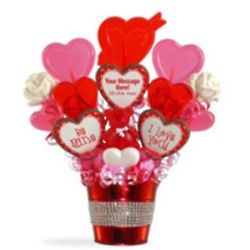 Heart of Hearts Personalized Lollipop Bouquet