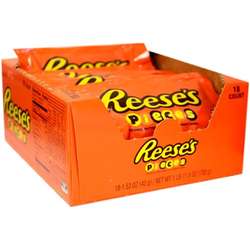 Reeses Pieces Peanut Butter Candies 18 Count Box