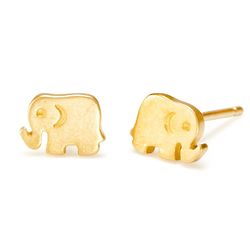 It's the Little Things Elephant Gold Earrings
