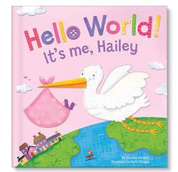 Personalized Hello World It's Me Book in Pink