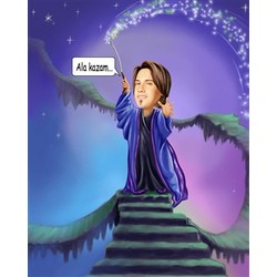 Enchanted Wizard Caricature from Photo