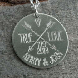 True Love Arrows Anniversary Necklace