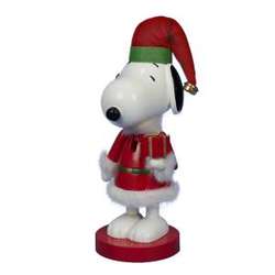 Snoopy in Santa Suit Nutcracker