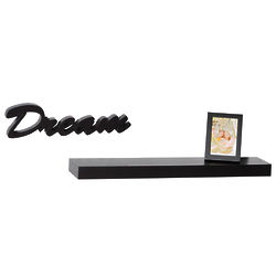 Dream Sentiment Wall Shelf in Black