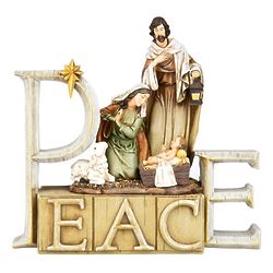 Peace Nativity Statue
