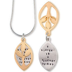 A Sister is a Forever Friend Necklace