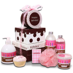 Happy Birthday Butter Cream Spa Gift Basket