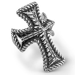 American West Bold Sterling Silver Cross Ring