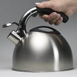 Primula Soft Grip Stainless Steel Whistling Kettle