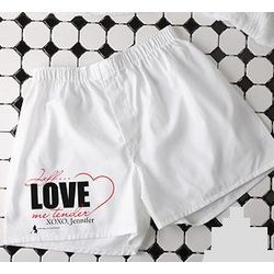 Personalized Love Me Tender Boxer Shorts