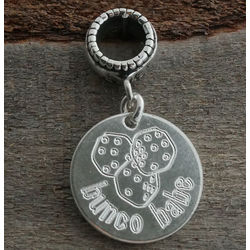 Bunco Babe Personalized Engraved Charm Bead