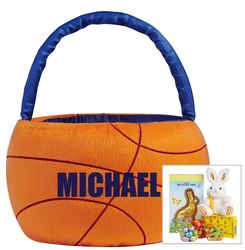Personalized Basketball Star Easter Basket with Candies