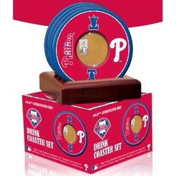Philadelphia Phillies Coasters with Game Used Dirt