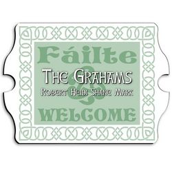 Vintage Personalized Irish Linen Family Sign
