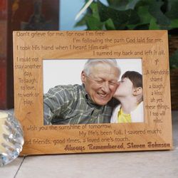 Always Remembered Memorial Wood Picture Frame