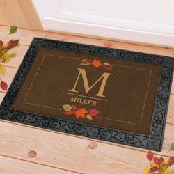 Fall Themed Monogrammed Doormat
