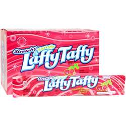 Wonka Laffy Taffy in Sparkle Cherry 24 Count Box