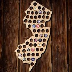 New Jersey Beer Cap Map