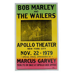 Bob Marley Apollo Theatre Poster