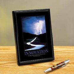 Innovation Lightning Framed Desktop Print