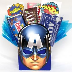 Captain America Candy Gift Basket