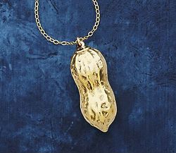 24k Gold Dipped Peanut Foodie Necklace