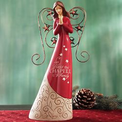 Personalized Red Angel Figurine