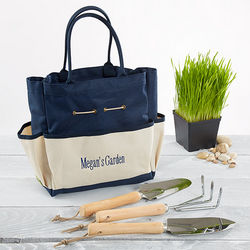 Personalized Garden Tote and Tools