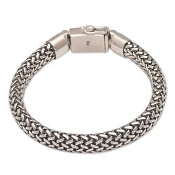 Endless Horizon Chain Sterling Silver Wristband Bracelet