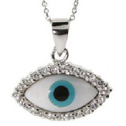 Sterling Silver Evil Eye Protection Pendant