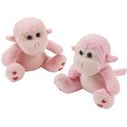 Plush Valentine's Monkeys