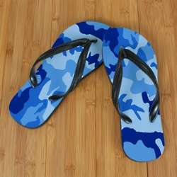 Blue Camo Beacher Sandals