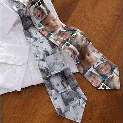 Favorite Faces Personalized Photo Collage Tie