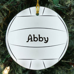 Volleyball Personalized Ceramic Ornament