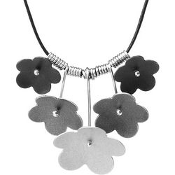 Forget Me Not Silver Necklace