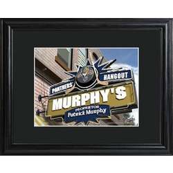 Florida Panthers Pub Sign Framed Personalized Print